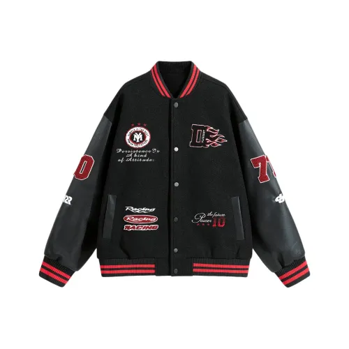 FRLMK Осенний Американский Вышивка Бейсбольная куртка Унисекс