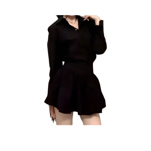 GIUHF Длинное платье с длинными рукавами женское