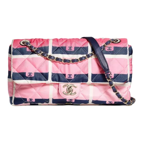 CHANEL Золотая тон замковая сумка через плечо сумка на одно плечо женская розовая и черная