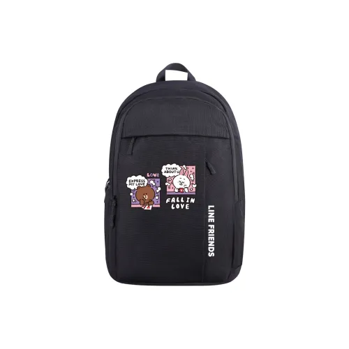 LINE FRIENDS Полиэстер Рюкзак Унисекс Черный
