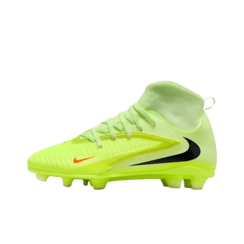 Nike Phantom 6 High Топ Детские футбольные бутсы Желтые Подростки