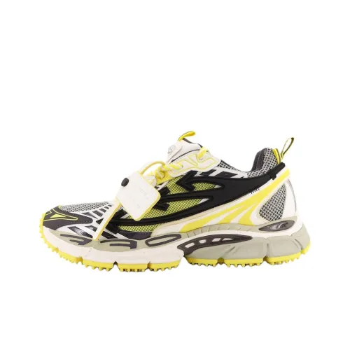 OFF Белый Be Правая сторона Спина Низкий Топ Повседневная обувь Мужская Желтый Черный