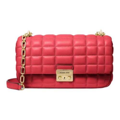 MICHAEL KORS Tribeca Кожа Сумка через плечо Большая Женская Темно-красная