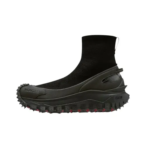 Moncler Trailgrip Высокий Топ Повседневная Обувь Женская Черная