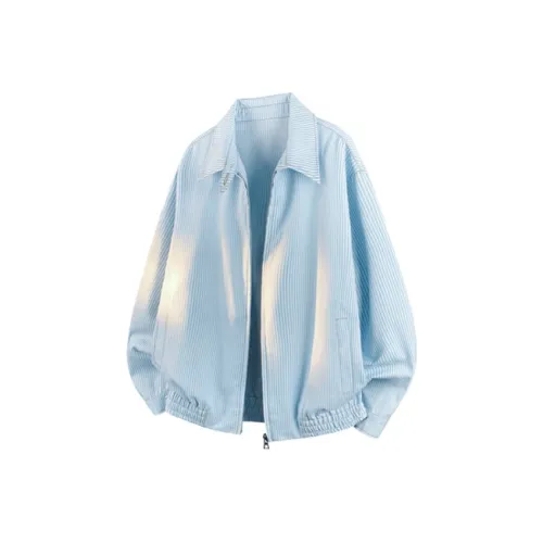 JIARONG Светло-синие унисекс рубашки
