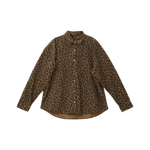 MJB Леопардовый принт Женские рубашки