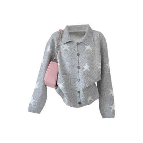 Udon House Серый Женский Трикотаж