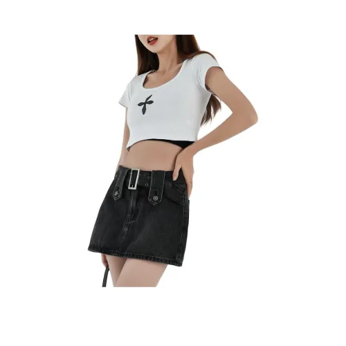 RJVO Женские джинсовые короткие юбки