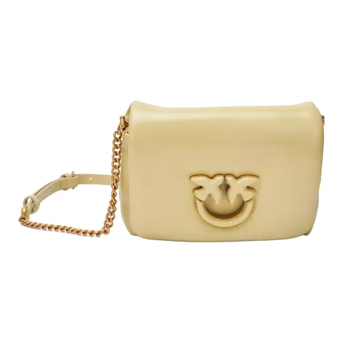 PINKO Овчина Сумка через плечо Маленькая Женская Желтая