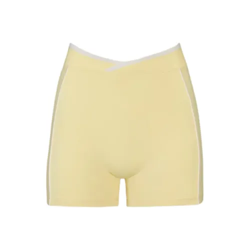 OH POLLY Светло-желтые женские спортивные шорты