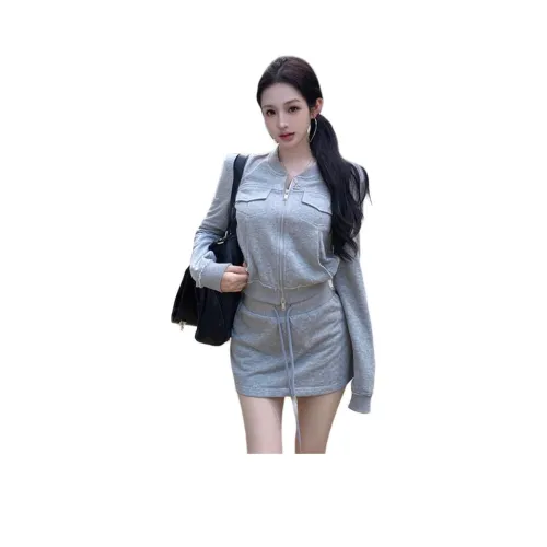 ZCDECO Серый Женский Комплект с Юбкой