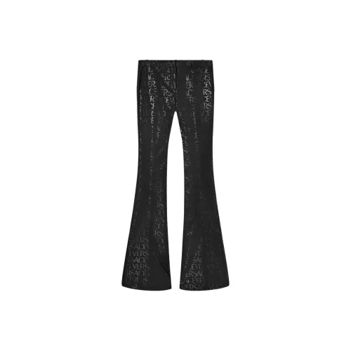 VERSACE Черные Женские Повседневные Штаны