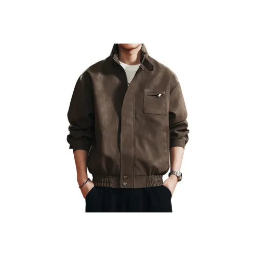 GELANLU Унисекс Кожаные куртки