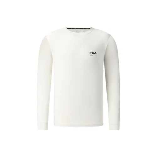 FILA Фитнес Кокосовый зеленый Соки Белый хаки Мужские T-рубашки