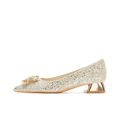 Lan Miao Грубый каблук Высокие каблуки Женские