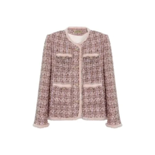 SNZX Розовый Padded Coat Женские Объёмные куртки (пуфы)