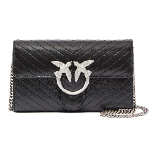 PINKO Love Bag Сумка через плечо из коровьей кожи маленькая женская сумка черного цвета
