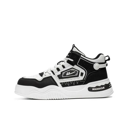 Warrior Амортизация Устойчивость к истиранию Легкий MID Топ Повседневная обувь Мужская Белый Черный