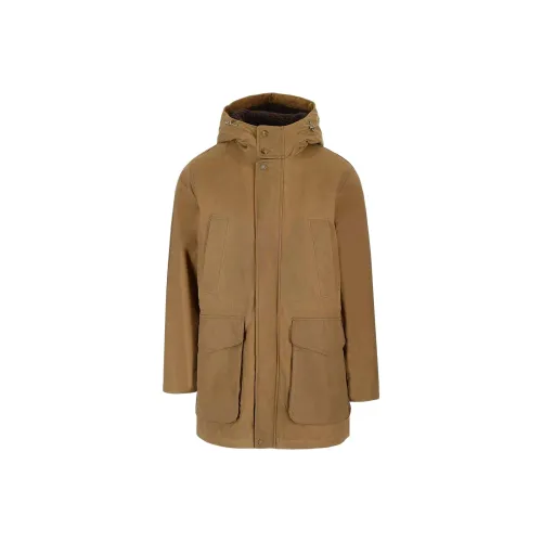 BARACUTA Коричневое Мужское Пальто