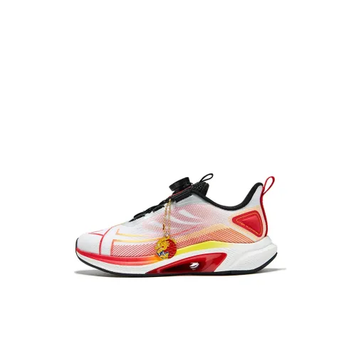 XTEP Hayate 1,0 Rebound Устойчивый к истиранию Дышащий Низкий Топ Беговые кроссовки Классический Белый Красный отличник 33 42 Детский