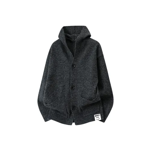 REMEFIT Темно-серый унисекс свитеры