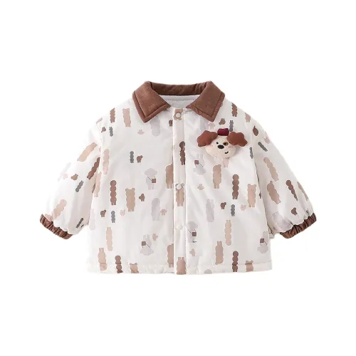 XiaoJinBu Бежевый Baby Утеплённые куртки