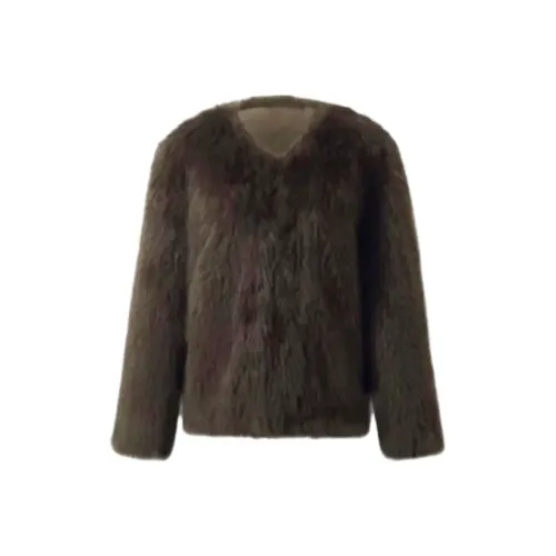 SNZX Мокко Экологичный Eco Friendly Мех Женские Меховые изделия