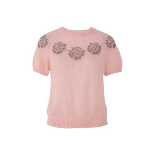 BLUSHWHITE Трикотажная ткань Короткий рукав Женские