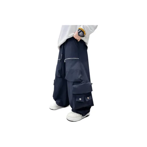 Meng Jia Class Детский Повседневный Широкие Брюки Мальчик Удобный Корейский стиль Крутой И Стильный Комплект Подростки