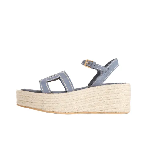 TOD'S Kate one Ремень Сандалии 6 см Женские Светло-синий