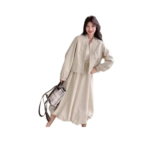 GIUHF Длинное платье с длинными рукавами женское