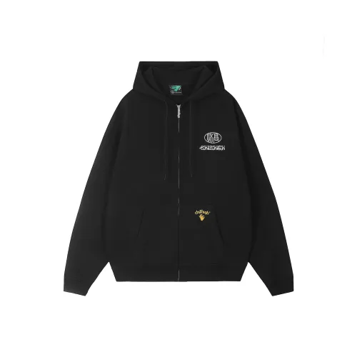 ChillHigh Толстовка с молнией утолщенная и с флисовой подкладкой с капюшоном кардиган унисекс