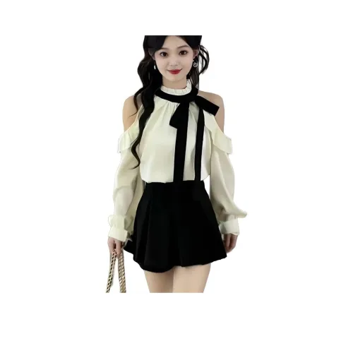 GIUHF Длинное платье с длинными рукавами женское