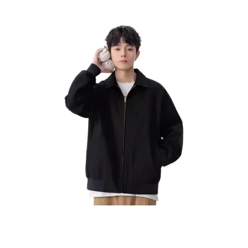 Wooden Rabbit Эксклюзивный дизайн вдохновленный свободным кроем повседневный модный универсальный мужские жакеты с отворотом