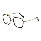 Черный Золото + Защита от синего света 0 диоптрий Меняющий цвет [Серый, Коричневый, Синий, Фиолетовый, Розовый, Оранжевый] Записка Цвет