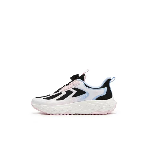 XTEP Балансирующие и противоскользящие низкие беговые кроссовки Black Classic Белый Fondant Розовый Детский