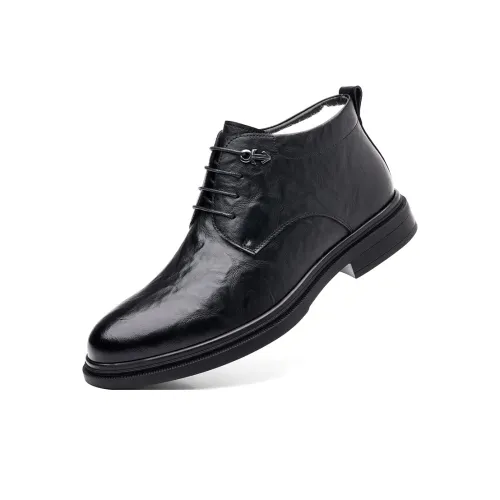 Shanpijiang Обувь MID Топ Черный флис с подкладкой Мужской