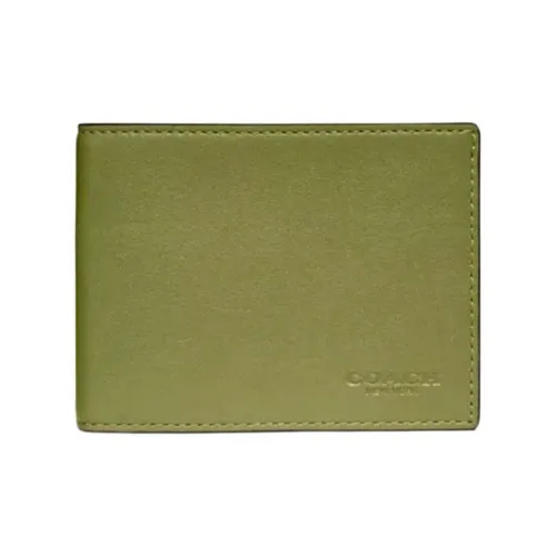 COACH Billfold Wallet Унисекс Оливково-зеленый Amazon Зеленый