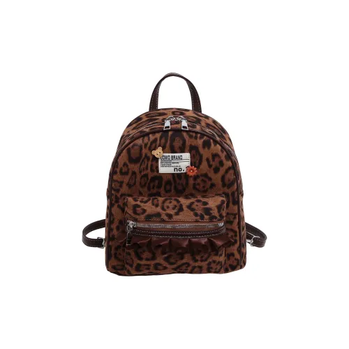 ResNonverba Нейлон Рюкзак Женские Кофе