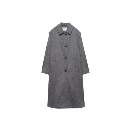 PRADA Серый Женский Пальто