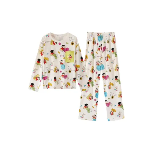 QINZUIMAO X Crayon Shinchan Pajama Комплект Женский