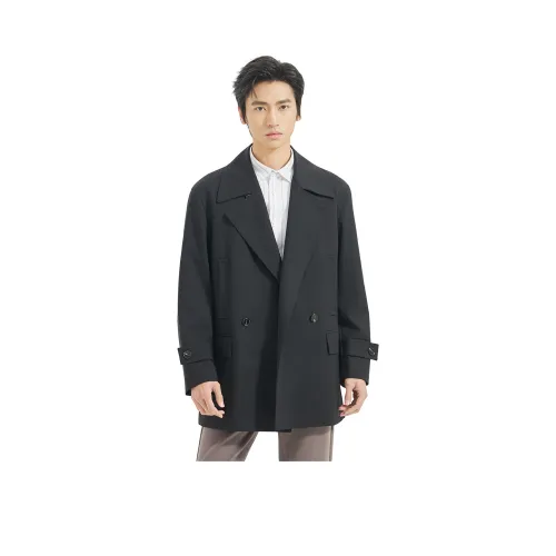 LESS IS MORE Черный 25QFY3051Y Мужской тренч