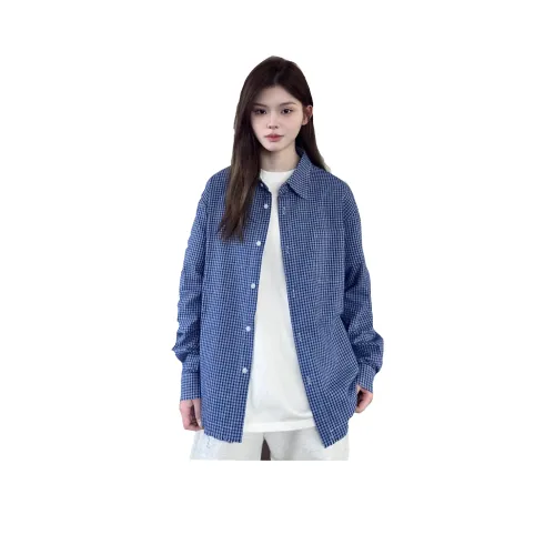 DEAR BETSY Синий Унисекс Рубашки