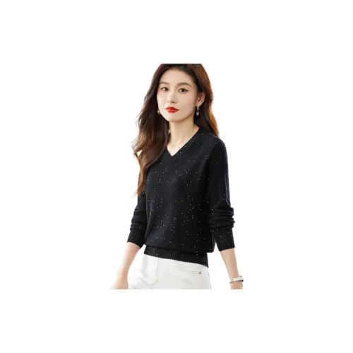 EMINU Черные Женские Свитера