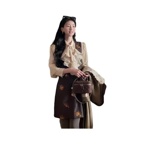 GIUHF Длинное платье с длинными рукавами женское