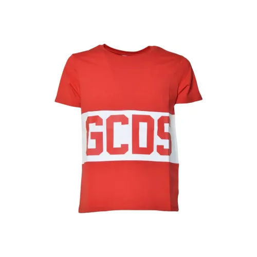 GCDS Red Men's T-Shirts GCDS Красные Мужские Футболки