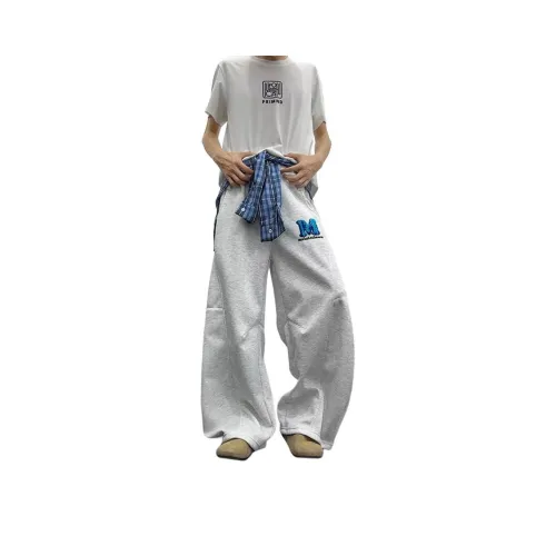 HIPHOPPUNKS Gray Men's Casual Pants HIPHOPPUNKS Серый Мужские Повседневные Брюки