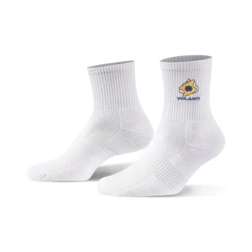 Volanti Белые Унисекс Беговые Носки