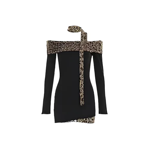 Wang Leshi Длинное платье с длинными рукавами женское