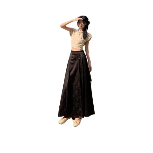 RJVO Женские Повседневные Длинные Юбки